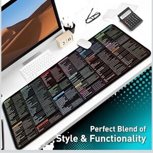 NEW!4U Mouse Pad Stitched Edge Computer Mouse Mat with Non-Slip Rubber Base